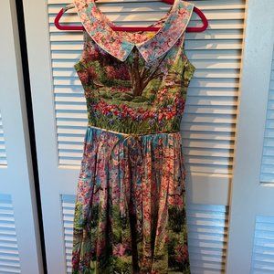 Cherry Blossom Pin-Up Swing Dress (Size S)